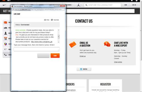 live chat nike.